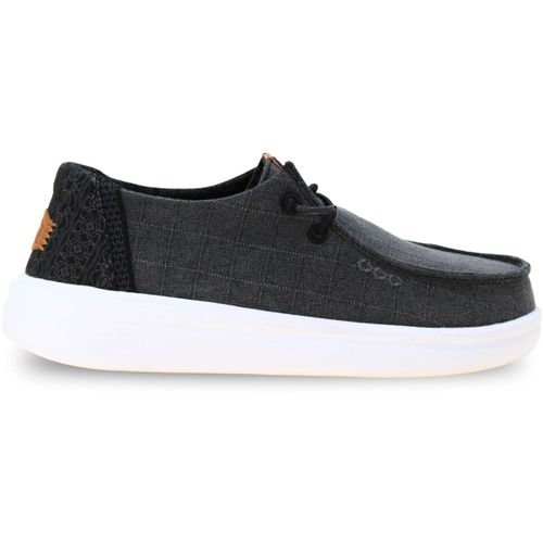 Baskets basses Wendy Rise Chambray Grid - HEYDUDE - Modalova