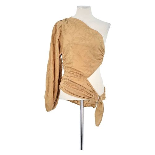 Blouses T-shirt en coton marron - Maje - Modalova