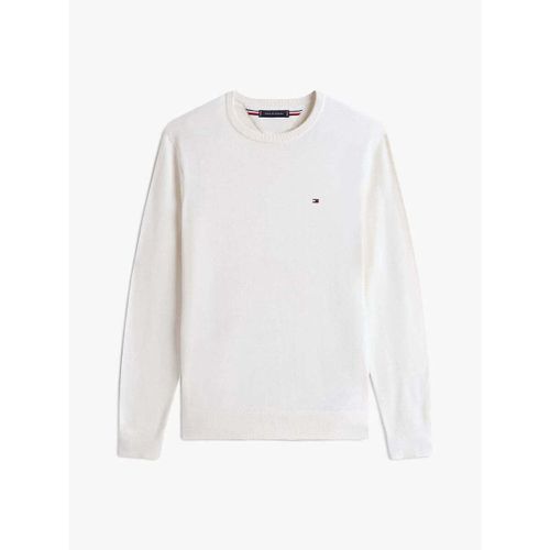 Sweatshirts Pull blanc cassé en coton - Tommy Hilfiger - Modalova