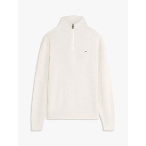 Pull Pull camionneur blanc cassé en coton - Tommy Hilfiger - Modalova