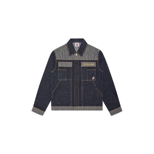 Veste Jacket Hickory Panel Denim Trucker Indigo - Ice Cream - Modalova