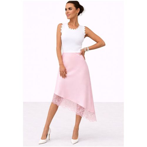 Robes midi Jupe Satiné F, Rose - Kebello - Modalova