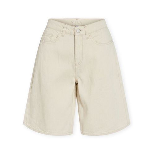 Short Vila Maj Denim Shorts - Ecru - Vila - Modalova