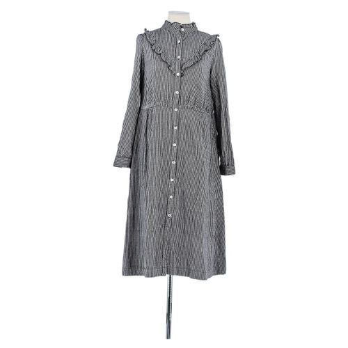 Robes midi Robe en coton grise - Leon & Harper - Modalova