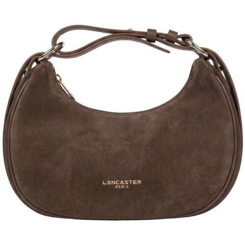 Sac a main Sac besace Zippé S Suède Marron - LANCASTER - Modalova
