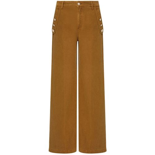 Pantalons large Pantalon à taille haute avec boutons - Liu Jo - Modalova