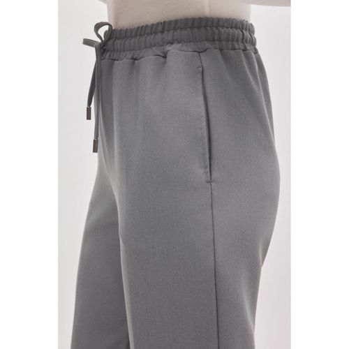 Pantalon Pantalon droit gris à taille ajustable - Ysabel Mora - Modalova