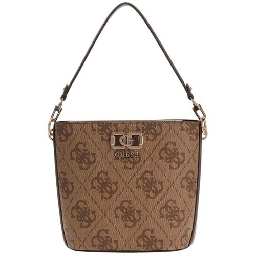 Sac à main Sacs à main Karnilla Logo Bucket Latte Logo/Brown - Guess - Modalova