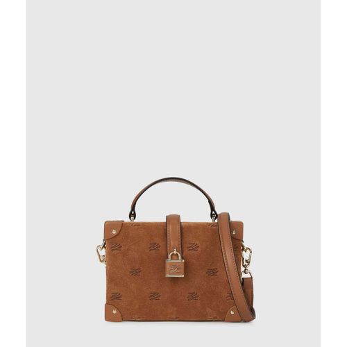 Sac à main Sac à main avec cadenas Daim K/Autograph Tan - Karl Lagerfeld - Modalova