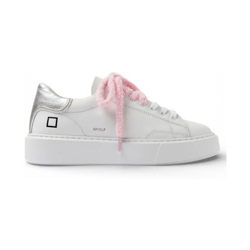 Baskets basses Baskets dattes Sfera Calf argent blanc - D.A.T.E. - Modalova