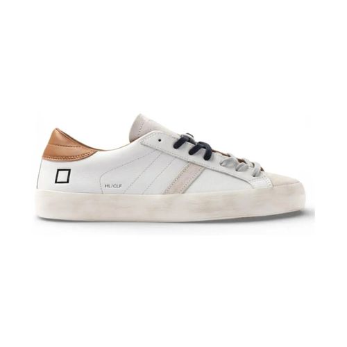 Baskets basses Baskets masculines à mollets bas Hills en cuir blanc - D.A.T.E. - Modalova