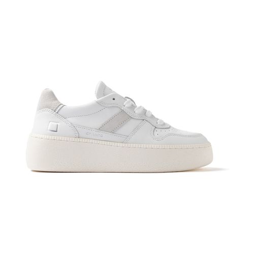 Baskets basses D-A-T-E-CP-VC-WH COURT PLATFORM VINTAGE CALF WHITE - D.A.T.E. - Modalova