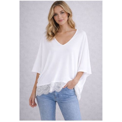 Blouses Kebello Pull V F, Blanc - Kebello - Modalova