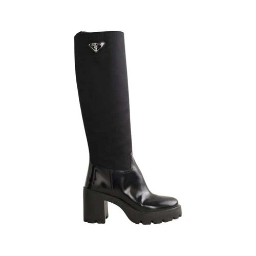 Bottes à talon Prada Bottes noires - Prada - Modalova