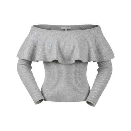 Pull Pull glamour gris à col large - Glamorous - Modalova