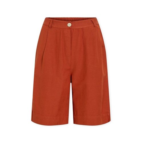 Short Noos Prisilla Trousers - Burnt Brick - Vila - Modalova