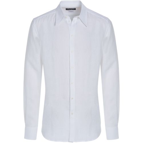 Chemise D&G Gold Leinenhemd weiß - D&G - Modalova