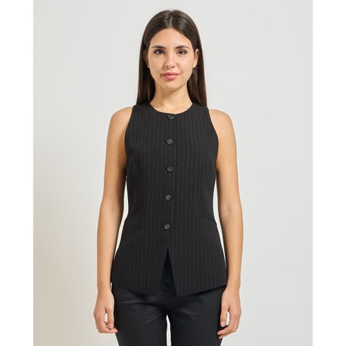 Veste Gilet Juleran à rayures craie - BOSS - Modalova
