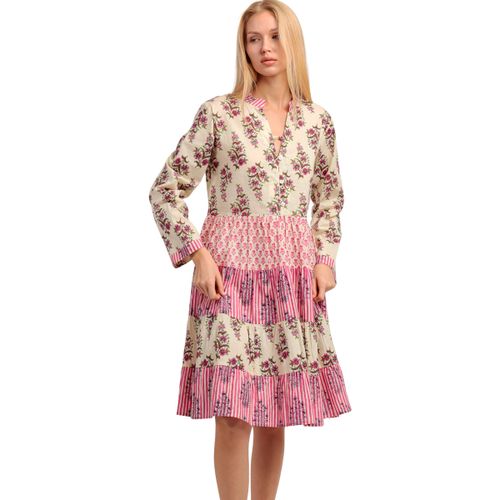 Robe courte Robe estivale manches longues Folklore - Admas - Modalova