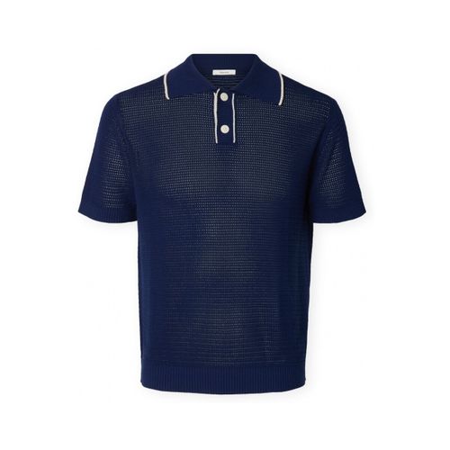 Polo Jesse Knit - Ocean Cavern/Birch - Selected - Modalova