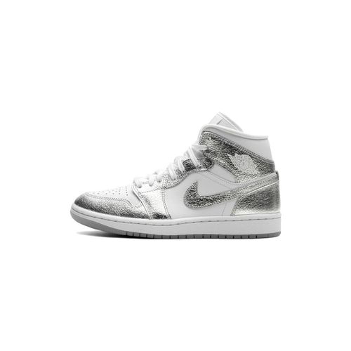Baskets montantes 1 Mid Crinkled Chrome - Nike - Modalova
