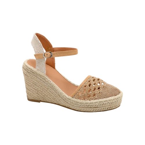 Espadrilles Sandale compensée espadrille, Sable - Vera Collection - Modalova