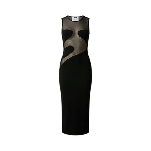 Robe Robe longue noire avec transparences - No Secrets - Modalova