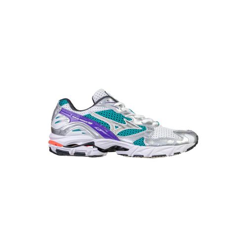 Baskets basses D1GA2104 WAVE RIDER 10-07 WHITE SILVER TEALBLUE - Mizuno - Modalova