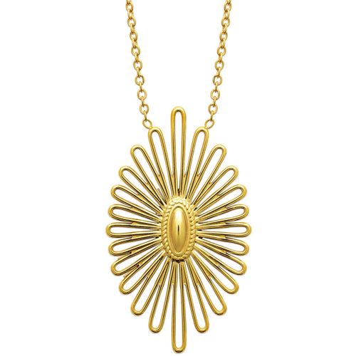 Collier Collier acier doré 51cm - Brillaxis - Modalova