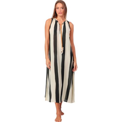 Robe Robe longue estivale Waves White And Black - Admas - Modalova