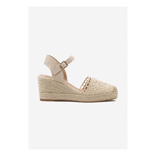 Espadrilles Sandale compensée espadrille, Beige écru - Vera Collection - Modalova