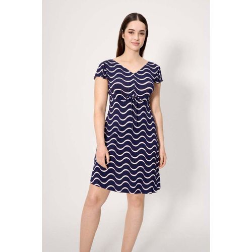Robe courte Robe à manches courtes avec un imprimé ondulé - Ysabel Mora - Modalova
