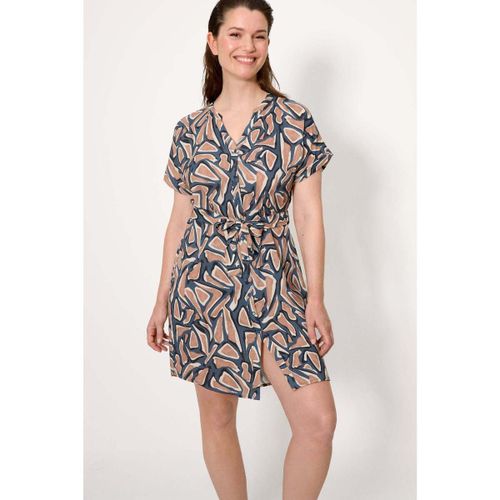 Robe courte robe chemise imprimée à manches courtes - Ysabel Mora - Modalova