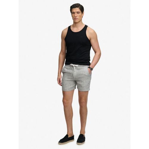 Short Short Lin Merchant Bleu Rayé - Superdry - Modalova