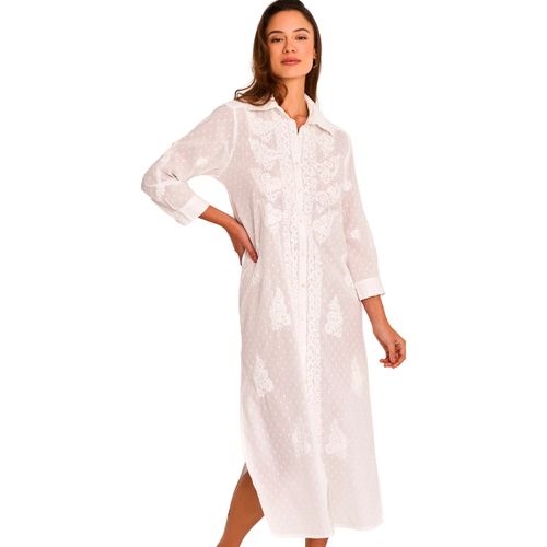 Robes midi Robe de plage chemise longue brodée COMPLEMENTOS Mare - Selmark - Modalova