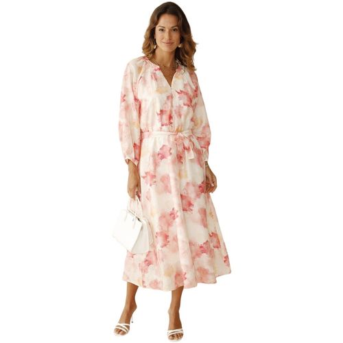 Robe by - Robe longue taille élastiquée - Daxon - Modalova