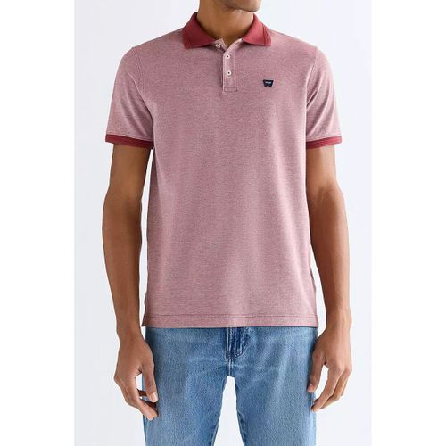 T-shirt Polo REGULAR REFINED Ruby Wine - Wrangler - Modalova