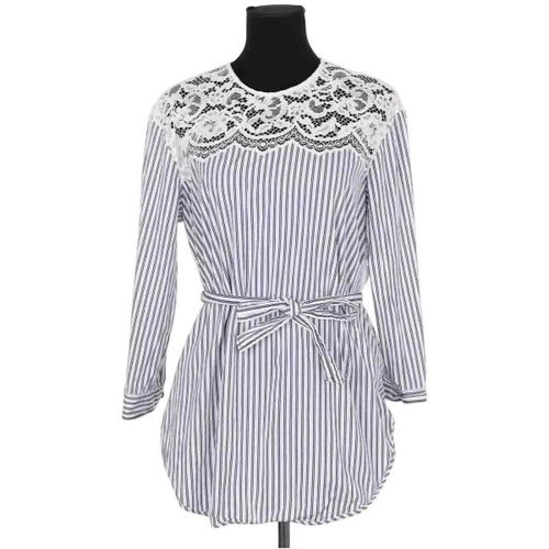 Robe courte Sandro Blouse bleue - Sandro - Modalova