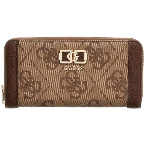 Portefeuille Compagnon Karnilla Logo Slg Lr Latte Logo/Brown - Guess - Modalova
