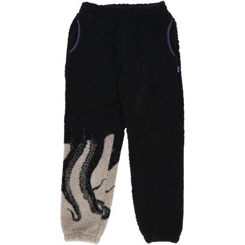 Jogging Orsetto Uomo Side Sherpa Pants Black - Octopus - Modalova