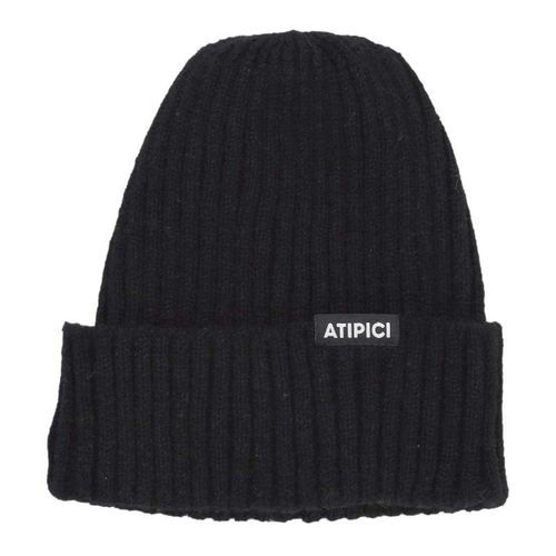Bonnet Cappello Uomo Black Label Basic Low Beanie Black - Atipici - Modalova
