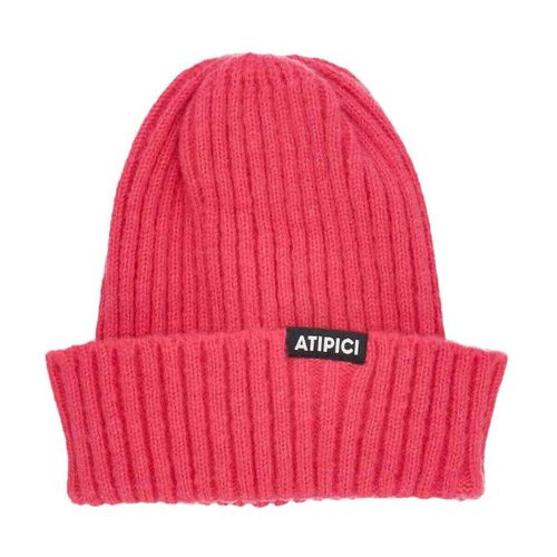 Bonnet Cappello Uomo Black Label Basic Low Beanie Fuchsia - Atipici - Modalova