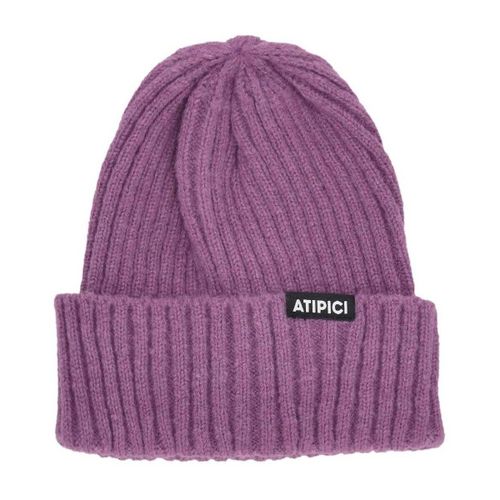 Bonnet Cappello Uomo Black Label Basic Low Beanie Purple - Atipici - Modalova