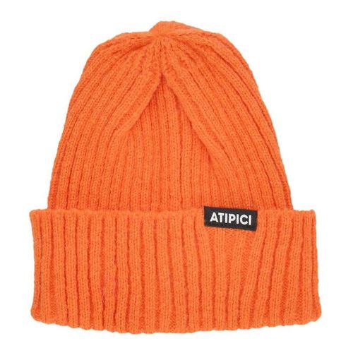 Bonnet Cappello Uomo Black Label Basic Low Beanie Orange - Atipici - Modalova
