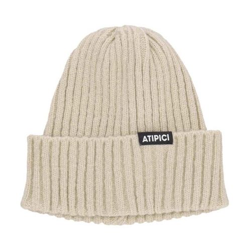 Bonnet Cappello Uomo Black Label Basic Low Beanie Beige - Atipici - Modalova