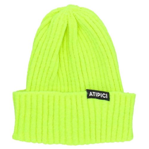 Bonnet Cappello Uomo Black Label Basic Low Beanie Fluo Yellow - Atipici - Modalova