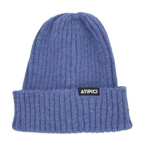 Bonnet Cappello Uomo Black Label Basic Low Beanie Blue - Atipici - Modalova