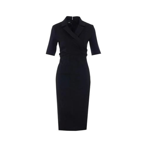 Robe Robe fourreau noir en lin rose - Pinko - Modalova