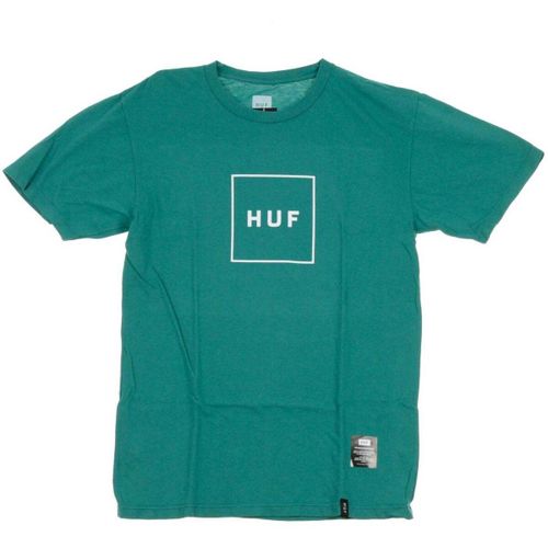 T-shirt Essentials Box Logo Deep Jungle - Huf - Modalova