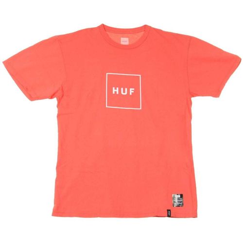 T-shirt Essentials Box Logo Coral Cayenne - Huf - Modalova